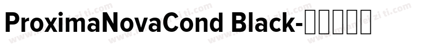 ProximaNovaCond Black字体转换